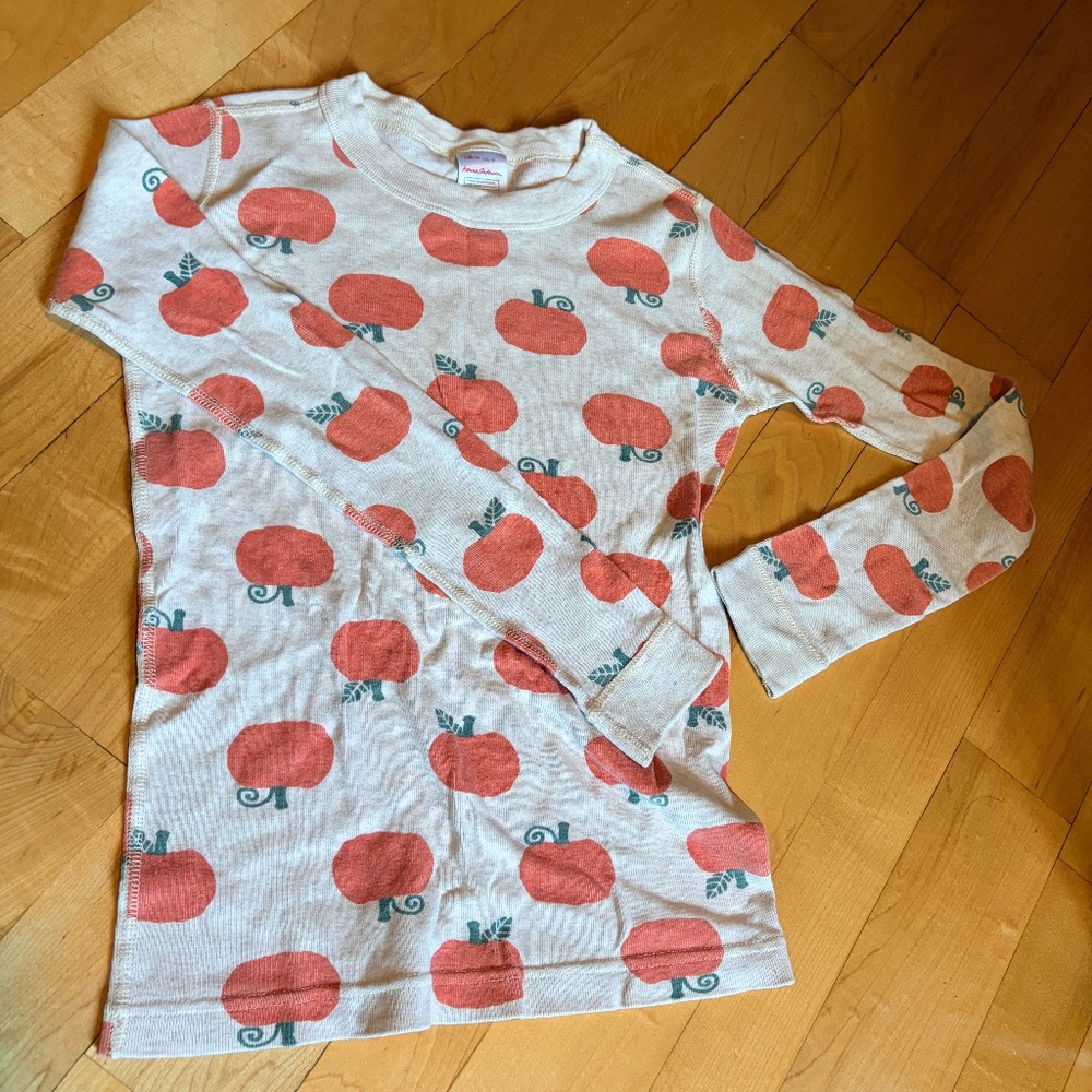 Hanna Andersson Pajama Top, Thermal Shirt Size Child 10 Unisex Organic Cotton